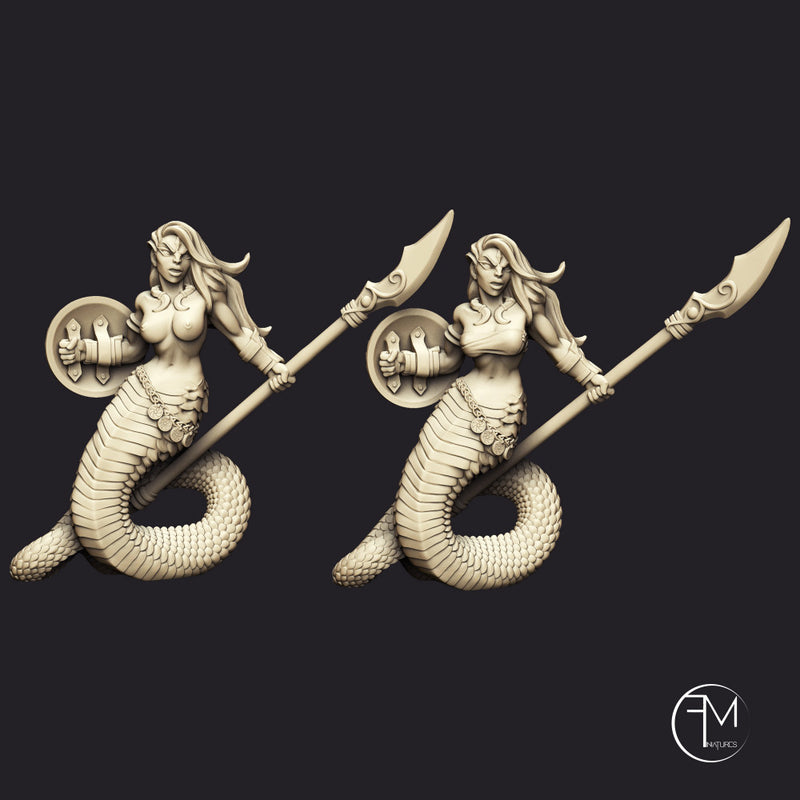 Snakewoman Guards - 3 Units (AMAZONS! Kickstarter) - Only-Games