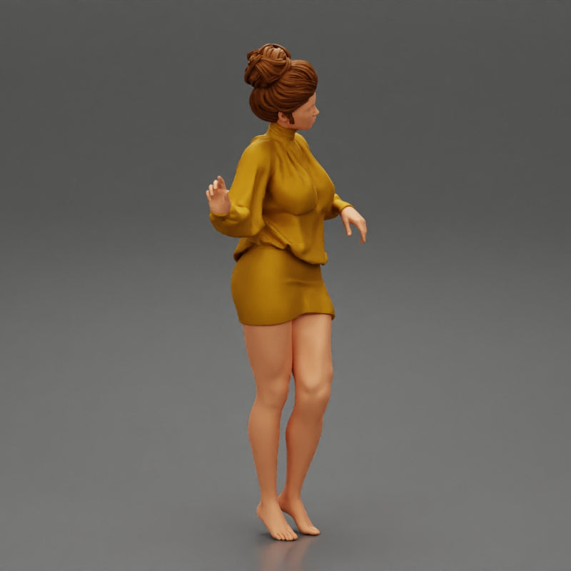 Young Woman In Mini Dress - Only-Games