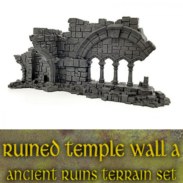 Ruined Temple Wall A: Ancient Ruins Terrain Set - Only-Games