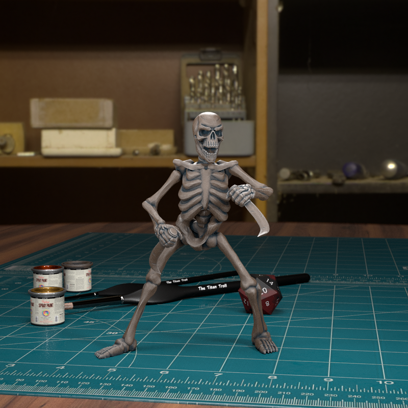 Skeleton 01 - TytanTroll Miniatures - DnD - Fantasy - Only-Games