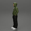 2 Gangster homie in hoodie standing with hands in pockets - Only-Games