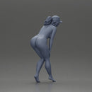 naked woman placing her hand on her legs, wearing a cap - Only-Games