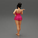 Girl explaining and Wearing Mini Dress - Only-Games