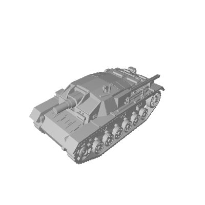 3D Printed German Stugg 3c Tank Destroyer