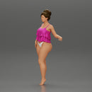 Sexy girl in bikini standing with her friend on the beach - Only-Games