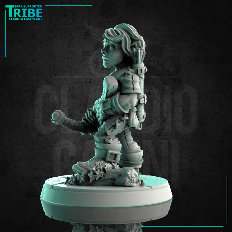 (0208) Male halfling ranger with a bow - Only-Games