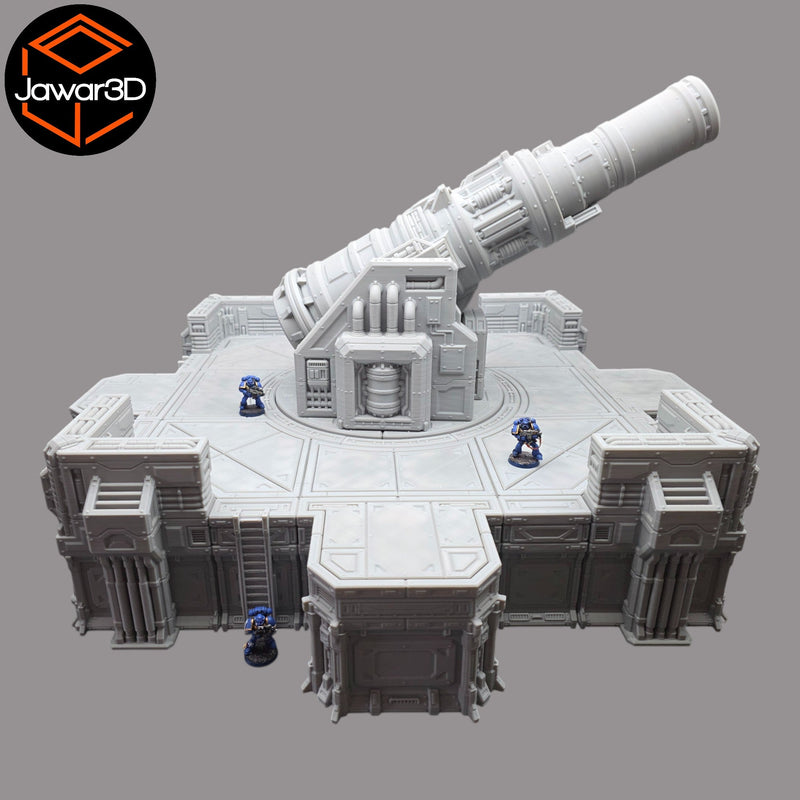 Big Gun Platform #1 - 28mm Wargaming Scatter Terrain Scenery Tabletop Miniature - Only-Games