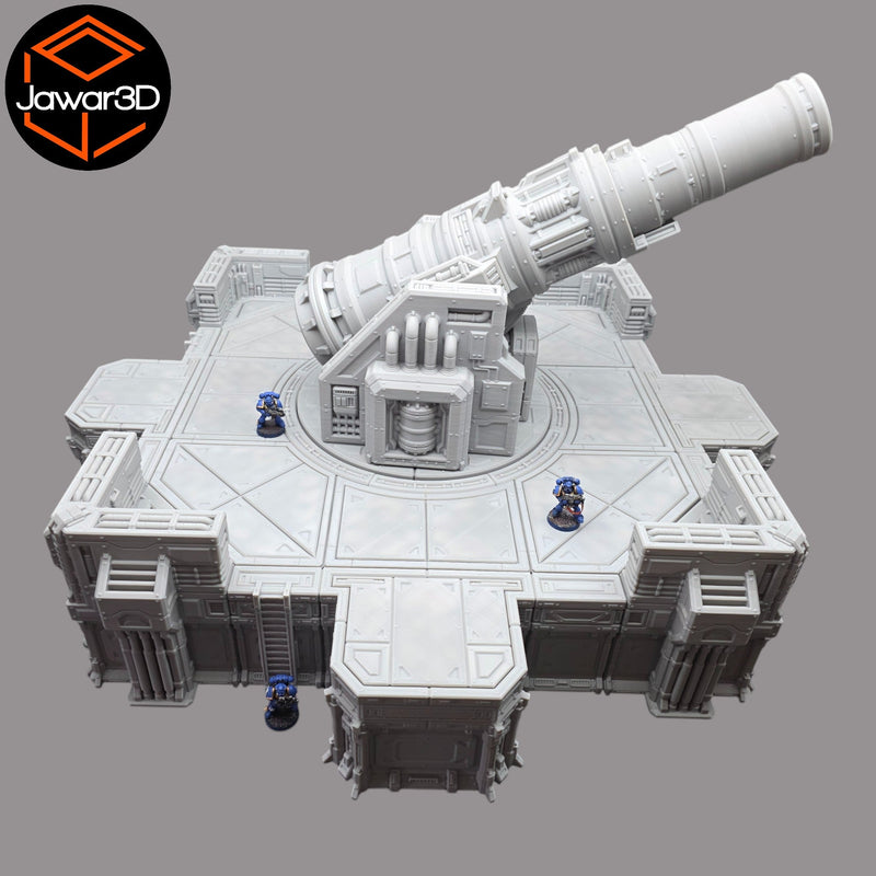 Big Gun Platform #1 - 28mm Wargaming Scatter Terrain Scenery Tabletop Miniature - Only-Games