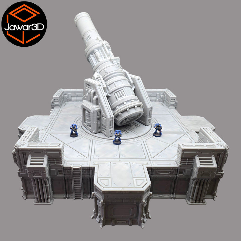 Big Gun Platform #1 - 28mm Wargaming Scatter Terrain Scenery Tabletop Miniature - Only-Games
