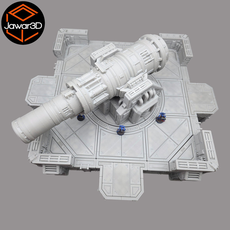 Big Gun Platform #1 - 28mm Wargaming Scatter Terrain Scenery Tabletop Miniature - Only-Games