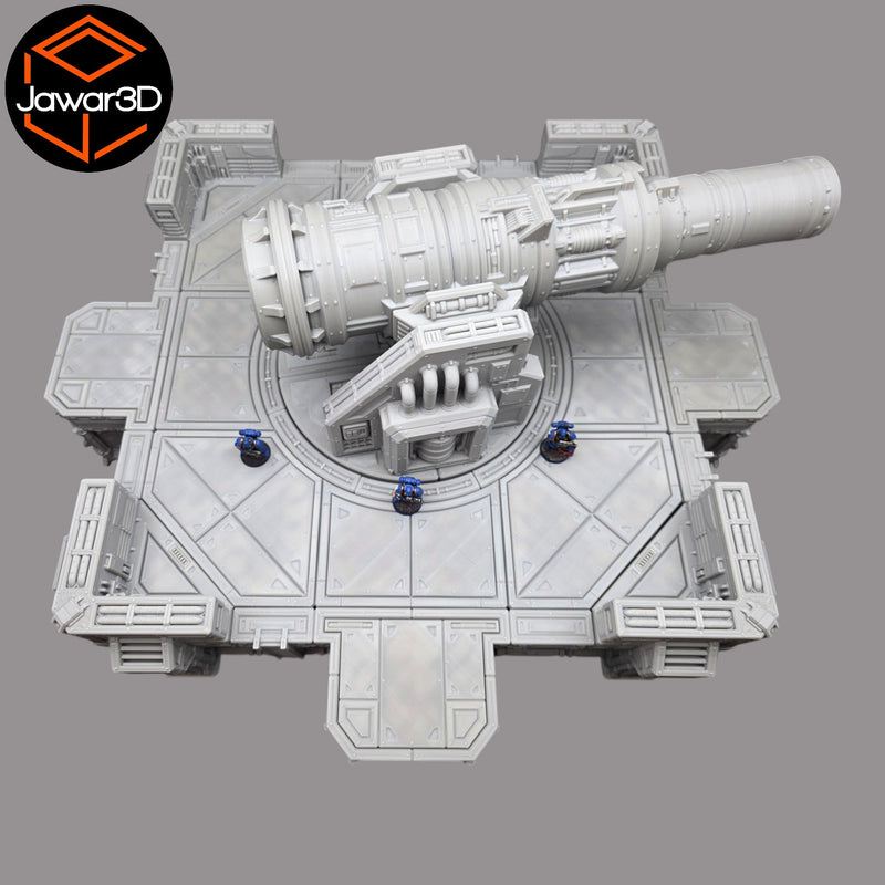 Big Gun Platform #1 - 28mm Wargaming Scatter Terrain Scenery Tabletop Miniature - Only-Games