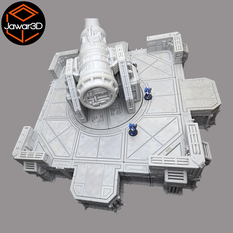 Big Gun Platform #1 - 28mm Wargaming Scatter Terrain Scenery Tabletop Miniature - Only-Games