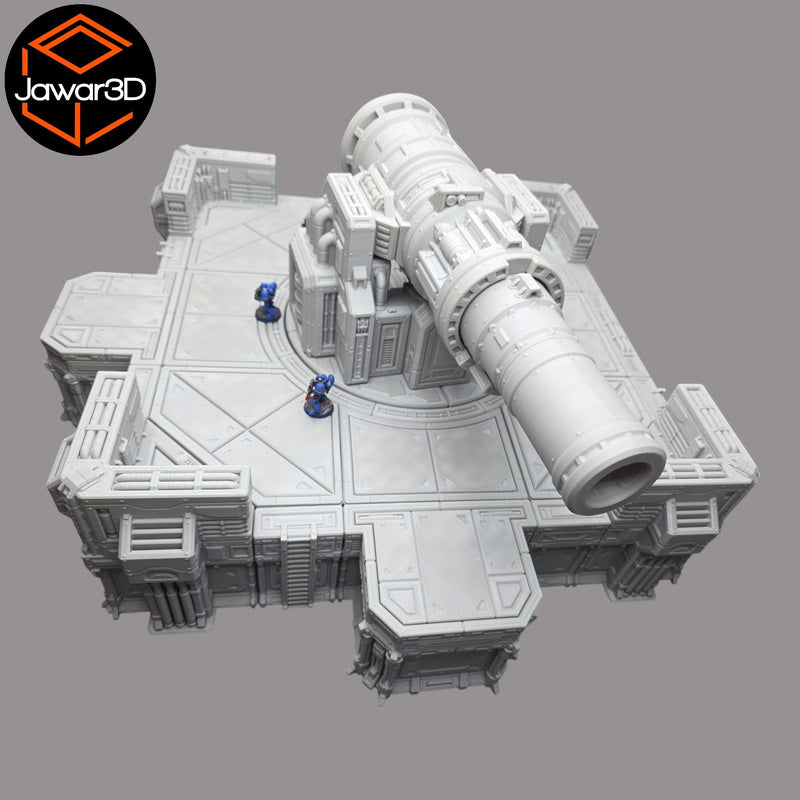 Big Gun Platform #1 - 28mm Wargaming Scatter Terrain Scenery Tabletop Miniature - Only-Games