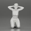 Chola Girl in bra sitting putting his hands behind head about to be arrested - Only-Games