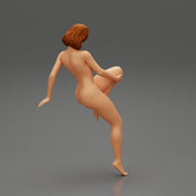 Sexy naked girl sitting on a truck tyre - Only-Games