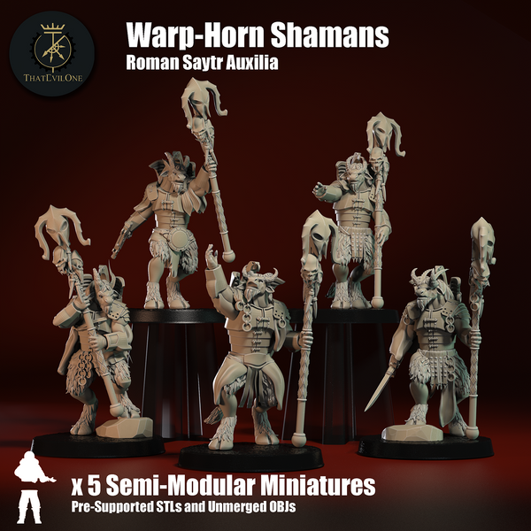 Saytr Auxilia "Warp-Horn" Shamans - Only-Games