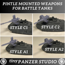 Pintle mounted weapons for Battle Tanks (set of 3)