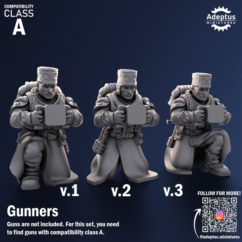 Heavy Weapons Team. Coldreach Regiment. Imperial Guard. Compatibility class A. - Only-Games