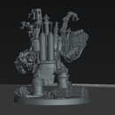 Boss Skrapper Mekkanic Supa Skrapp Armor - Sci-Fi Orc Warlord Miniature | Scrap-Tech| Original Wargaming 40mm base