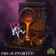 Smelter's Pit [PLUG IN] Lava Forge Diorama Scenery Stand Display - Only-Games