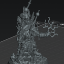 Telly-Porta Skrapp Boy_supported  - Sci-Fi Orc Warlord Miniature | Scrap-Tech| Original Wargaming 40mm