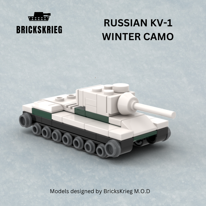 Russian KV-1 - Single Model Winter Camo - Only-Games