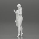 Attractive girl in bikini and suit Leaning Against car on the beach - Only-Games