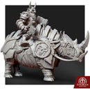Orc And Battle Rhinos ( 3 Rhino + 6 Riders) 32mm - Only-Games