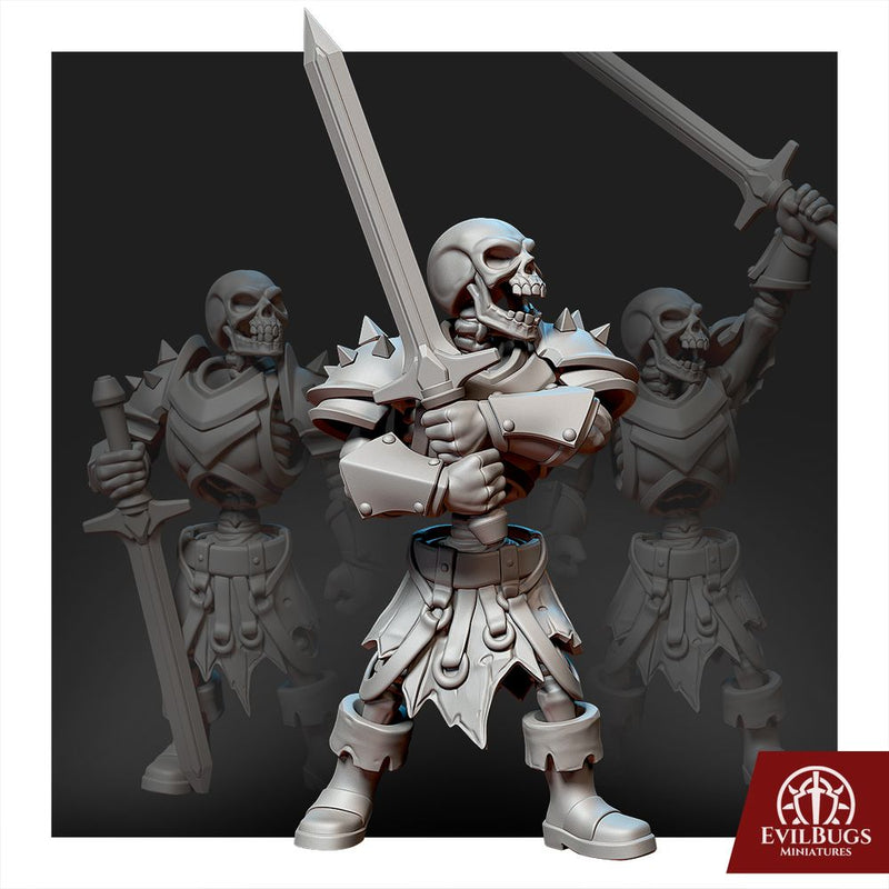 Legion of Bones ( 5 skeleton, 15 Poses ) 28mm/32mm/54mm