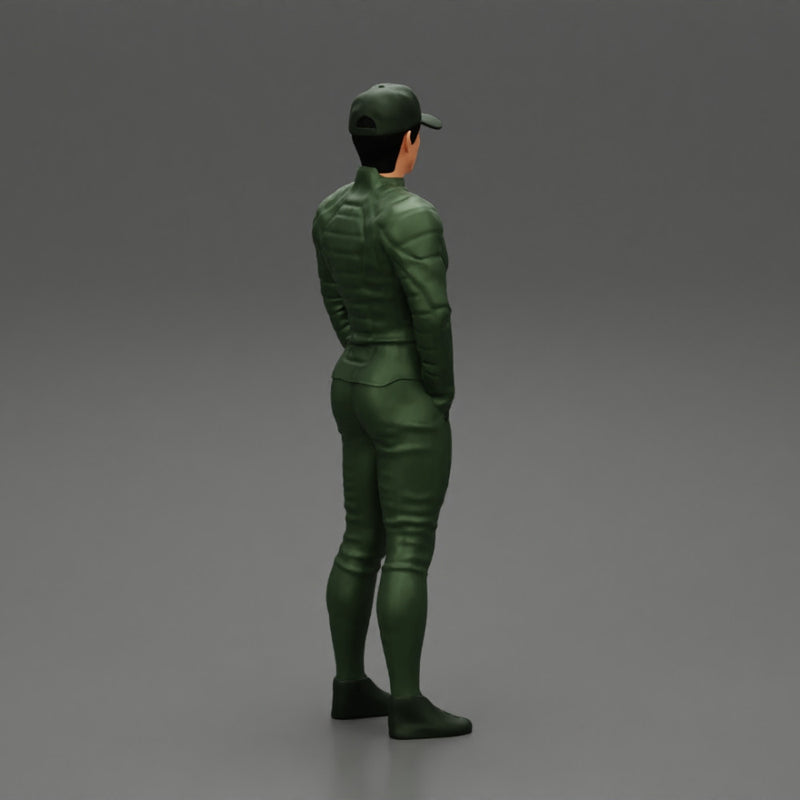 motorbiker standing with his hands in pocket - Only-Games