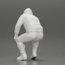 Young Gangster Man With Hoodie Sitting and thinking - Only-Games