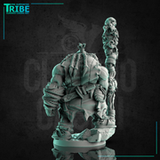 (0219) Male orc shaman cleric with a magic club - Only-Games