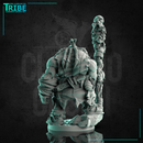 (0219) Male orc shaman cleric with a magic club - Only-Games