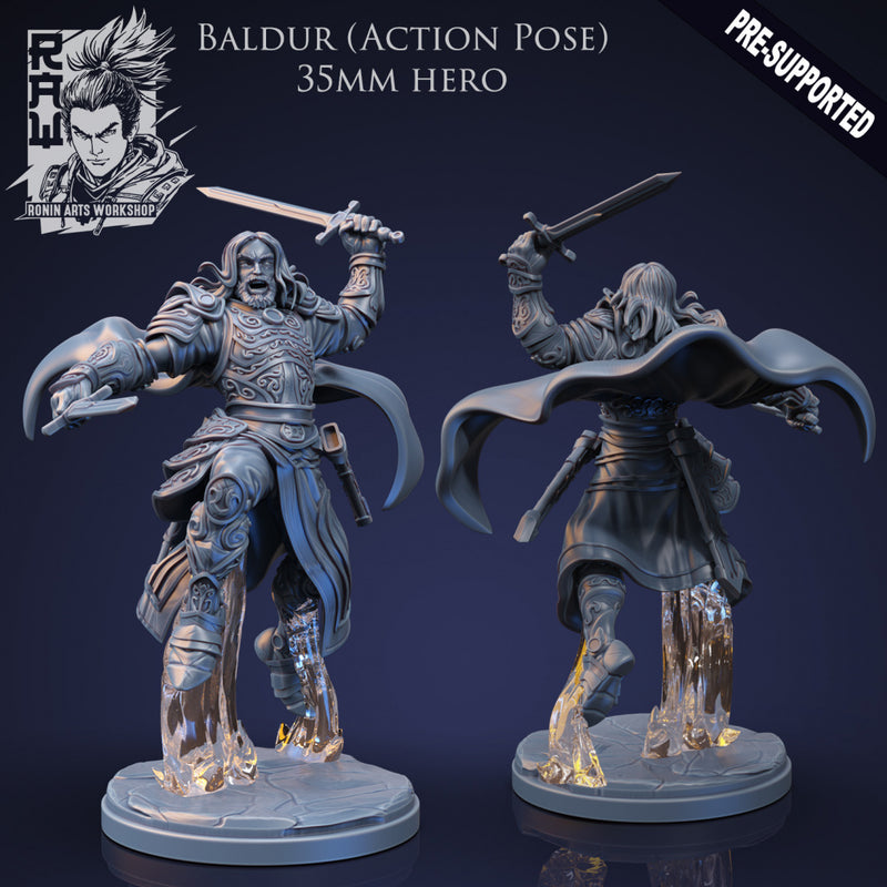 Baldur The Fighter - Action Pose - Only-Games