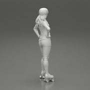 Derby girl standing posing with hands on hips - Only-Games