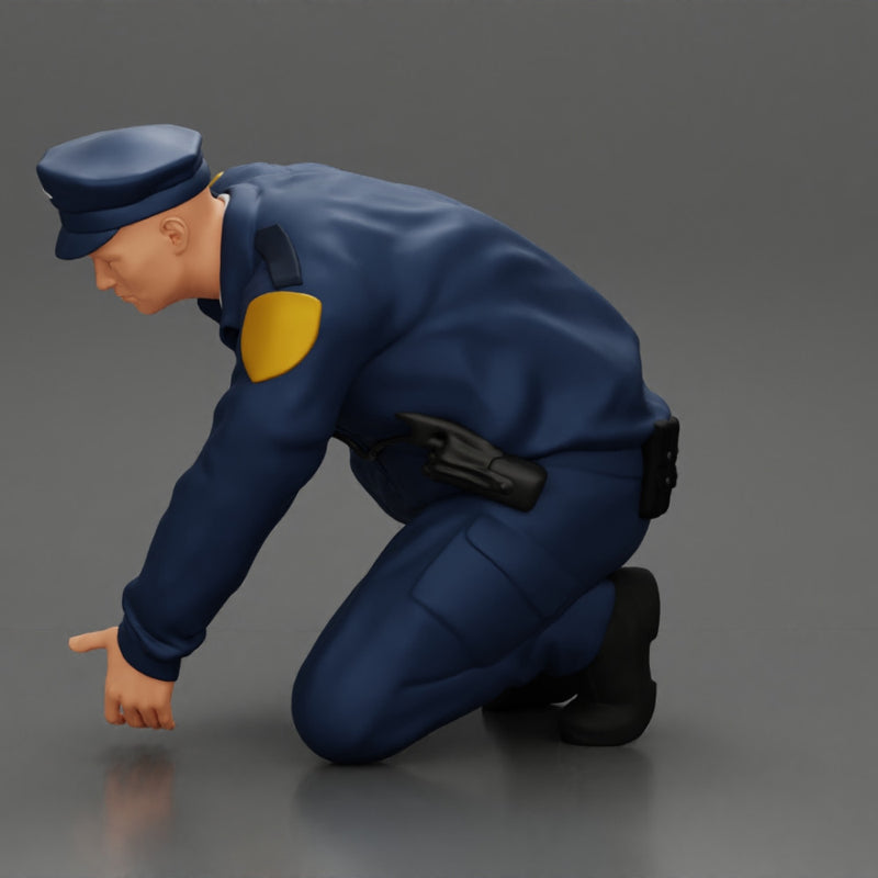 policeman officer sitting and puts handcuffs on a gangster - Only-Games