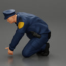 policeman officer sitting and puts handcuffs on a gangster - Only-Games