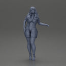 Confident style in red long shirt layers with white accents heels - Only-Games