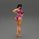 Pretty Woman In Bikini Standing With hand on hips - Only-Games