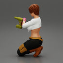 Repair woman sitting and holding a drill - Only-Games