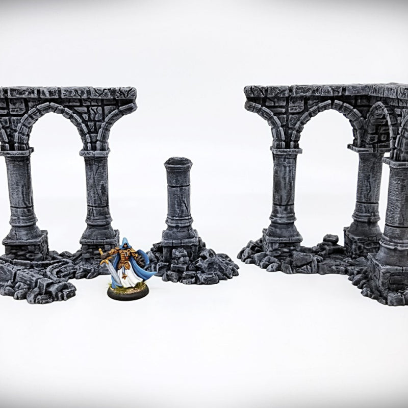 Ruined Column Starter Bundle A - Ruined Columns - Ancient Ruins - Only-Games