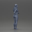 Naked girl standing in cap - Only-Games