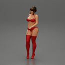 Sexy Girl standing in lingerie bikini - Only-Games