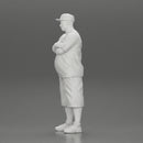 Fat Gangster in cap folding one's arms - Only-Games