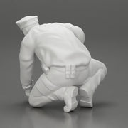 policeman officer sitting and puts handcuffs on a gangster - Only-Games