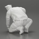 policeman officer sitting and puts handcuffs on a gangster - Only-Games