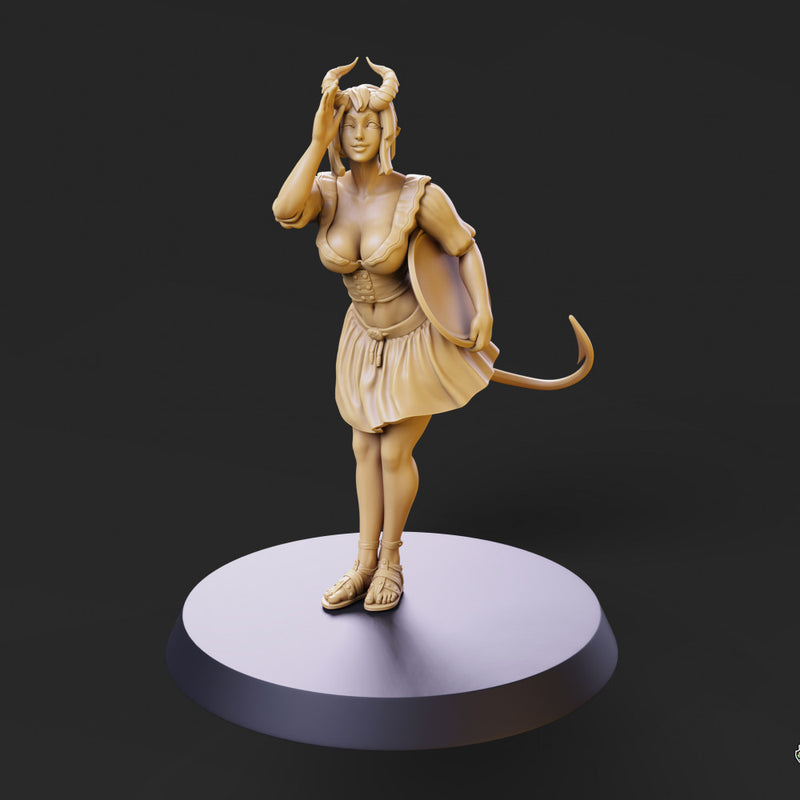 Tiefling Barmaid 02 - 2 Variants - Only-Games