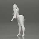 Beautiful girl in Dress Leaning on the Car - Only-Games