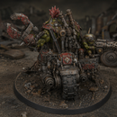 Skrappdakka Wazbike – Sci-Fi Orc Warlord Miniature | Scrap-Tech Tabletop Commander | Original Wargaming Model 120 x 92mm base