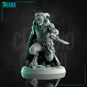 (0184) Satyr faun male thief thief assassin pirate with cloak and treasure - Only-Games